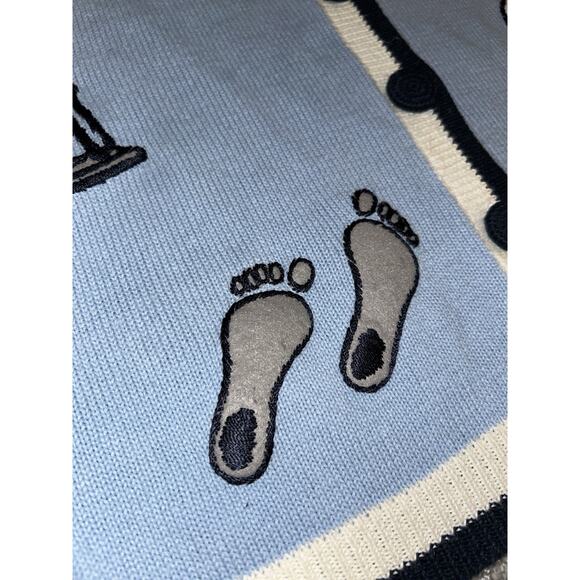 Vintage UNC NORTH CAROLINA TAR HEELS Sweater Collegiate Button Women's 8 - Picture 7 of 10